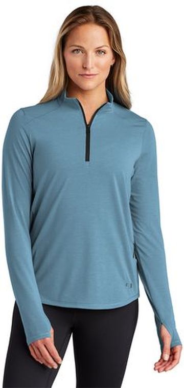 OGIO� Ladies 6.5-ounce, 84/10/6 poly/rayon/spandex Motion 1/4-Zip Pullover Jacket